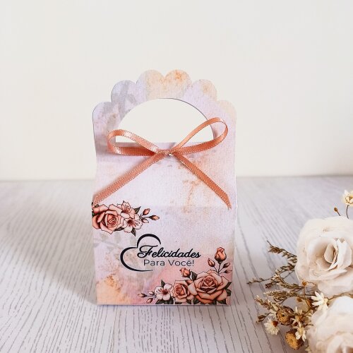 Kit 10 Caixas para 1 sabonete redondo Natura Vintage Floral Rosas