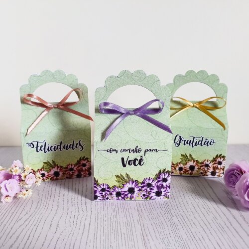 Kit 10 Caixas para 1 sabonete redondo Natura Floral Felicidades - Gratidão - Com Carinho