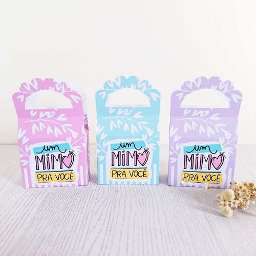 Kit 10 Caixas para 1 sabonete redondo Um Mimo Para Você