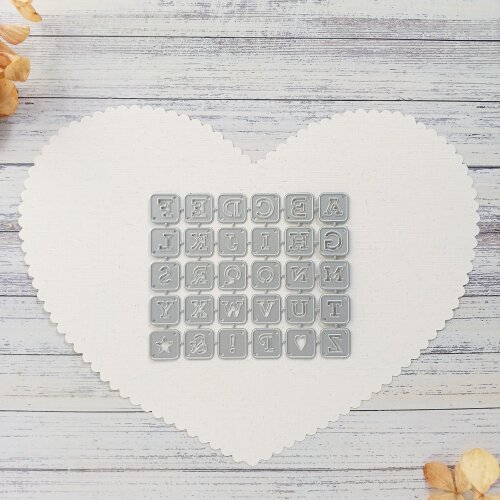 Faca de corte para Artesanato Scrapbooking Alfabeto