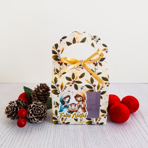 Kit 10 Caixas para 1 sabonete redondo Natal Cristão Jesus