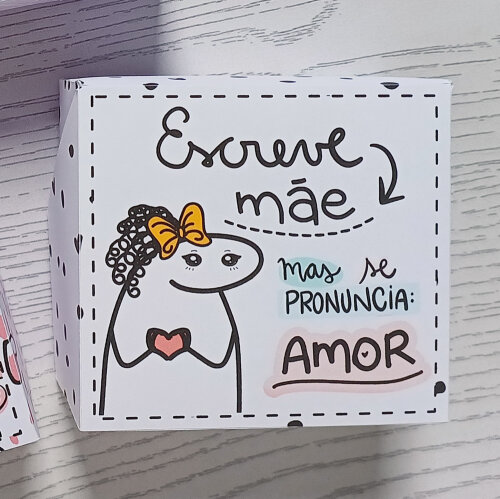 Kit 10 Caixas para 1 sabonete redondo Natura  Flork Feliz Dia das