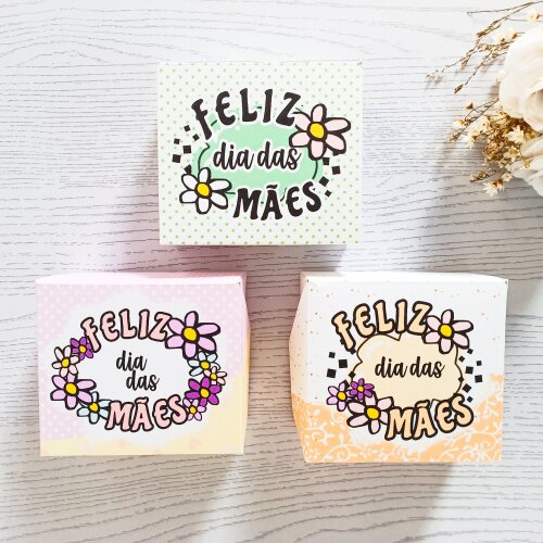 Kit 10 Caixas para 1 sabonete redondo Natura Feliz Dia das Mães