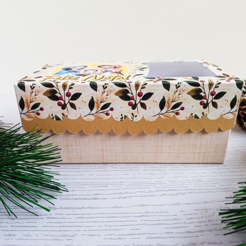 Kit com 10 Caixas para lembrancinhas de Natal Menino Jesus com vi