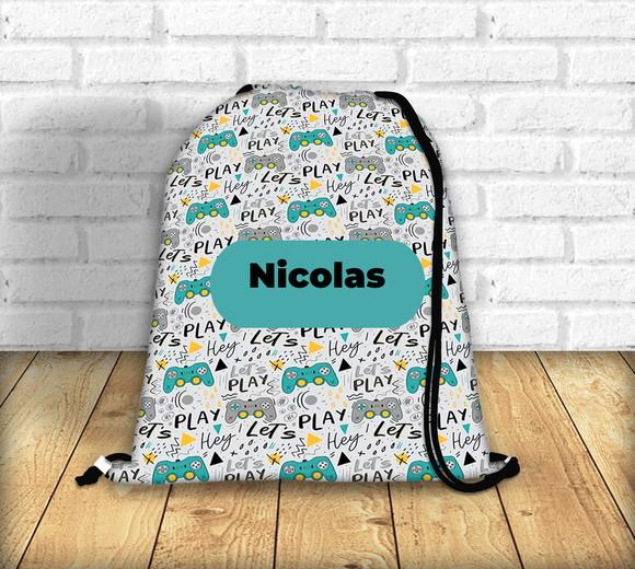 Mochilinha Saco Games