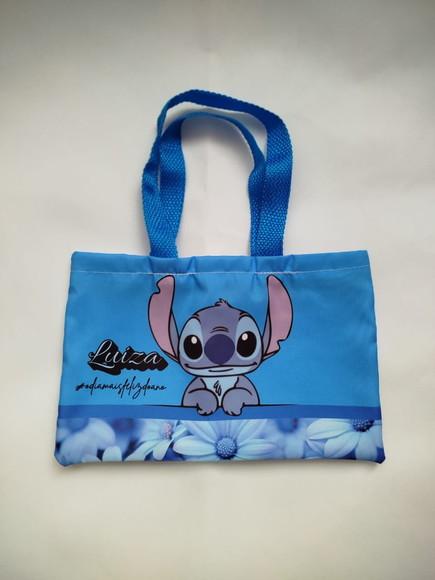 Sacolinha Ecobag Stitch Personalizada !