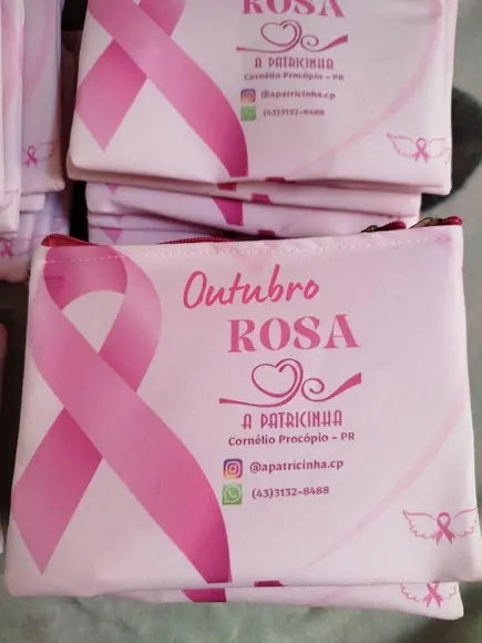 Necessaire Outubro Rosa