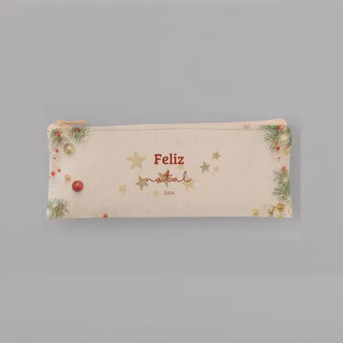 Necessaire Slim Natal Personalizada !