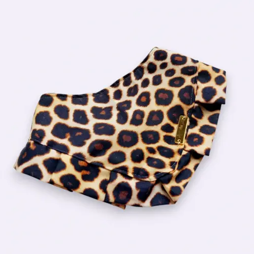 Bandana Pet Oncinha Animal Print - Pp Até Gg - LANÇAMENTO FASHION E DIFERENCIADO