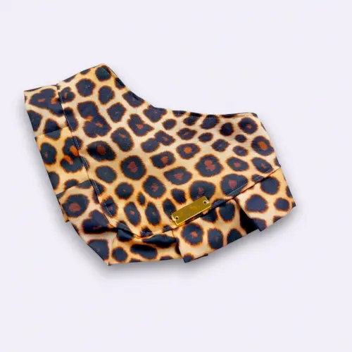 Bandana Pet Oncinha Animal Print - Pp Até Gg - LANÇAMENTO FASHI