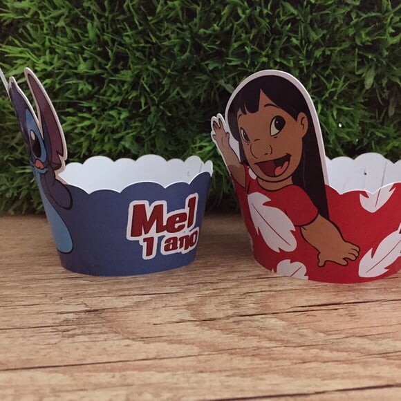 Wrap / Saia de Cupcake Lilo e Stitch