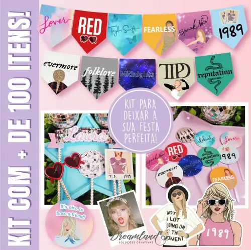 Kit Festa Taylor Swift +100 Itens!