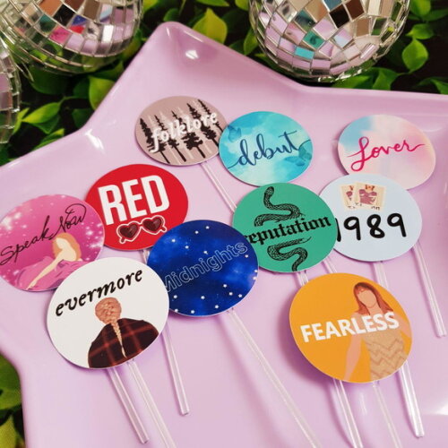 Kit 50 Toppers Docinho Cupcake Taylor Swift Frete Grátis
