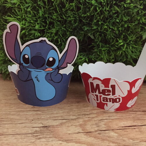 Wrap / Saia de Cupcake Lilo e Stitch