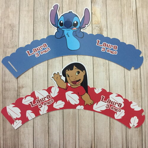 Wrap / Saia de Cupcake Lilo e Stitch