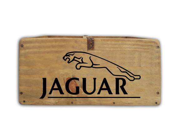 Caixa Rústica Madeira Estilo Antiga Retro Carro Jaguar