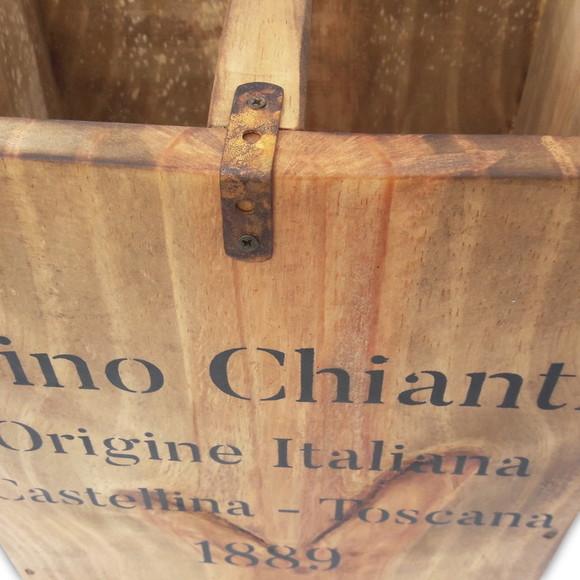 Caixa Vinho Personalizada Rústica Estilo Antigo de Madeira