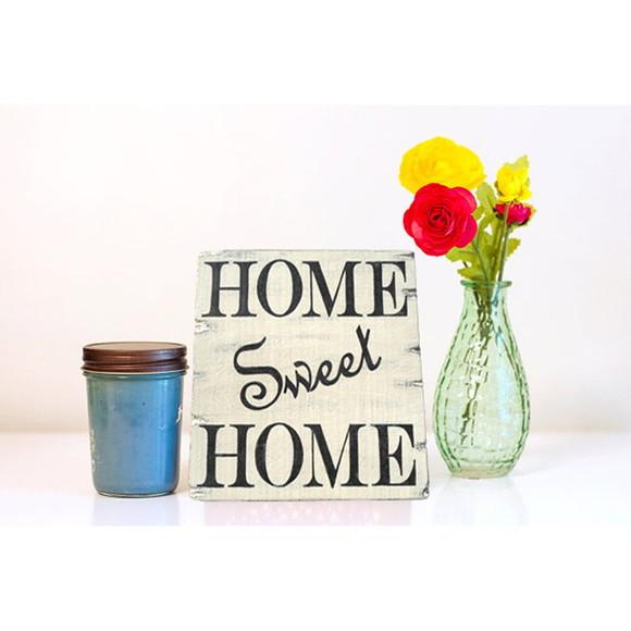 Placa Rústica Home Sweet Home