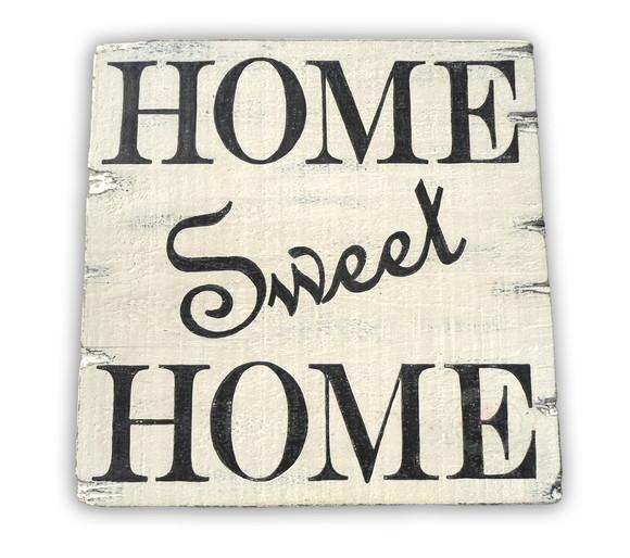 Placa Rústica Home Sweet Home