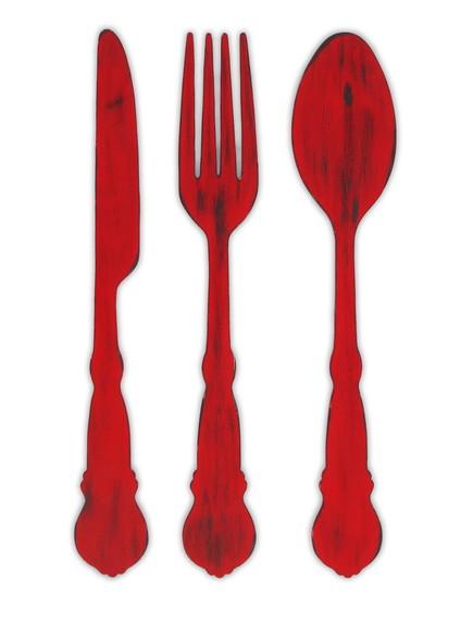 Talheres Gigantes Mdf-decoração Área Gourmet