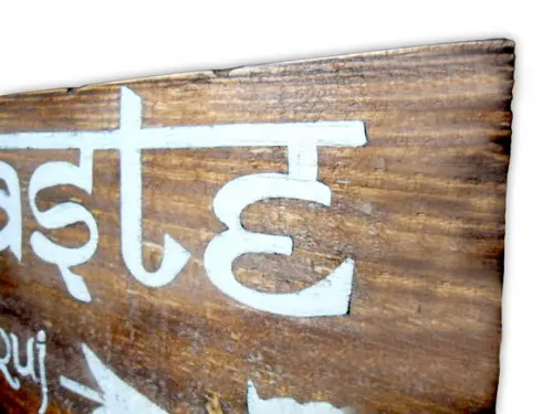 Placa Decorativa Rustica Namaste