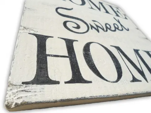 Placa Rústica Home Sweet Home