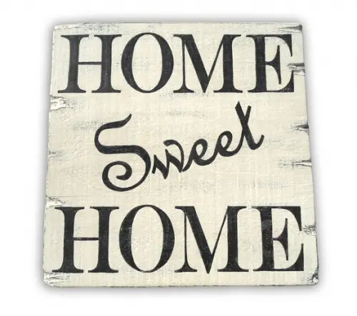 Placa Rústica Home Sweet Home