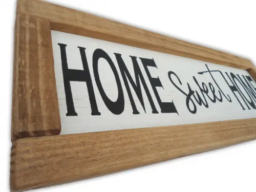 Quadro Rústico Pintado Madeira Decoração Farm Home Sweet Hom