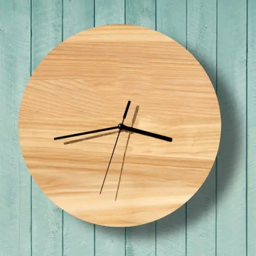 Relógio Parede Madeira Minimalista Escandinavo Adnet