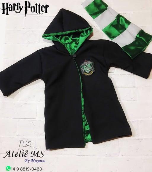 Manto Harry Potter Infantil | Sonserina e Grifinória