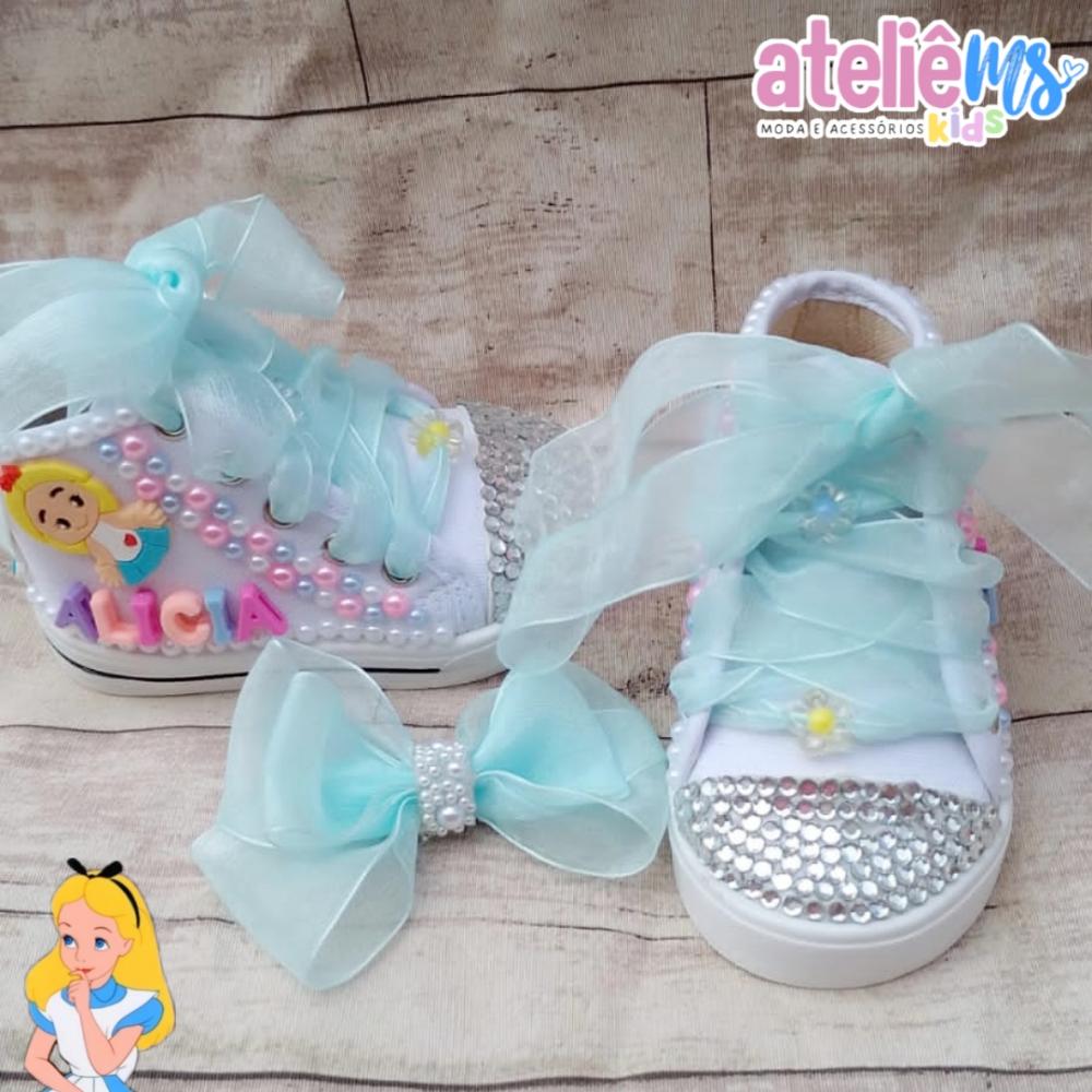 Tênis ALL star personalizado da Alice no país das maravilhas