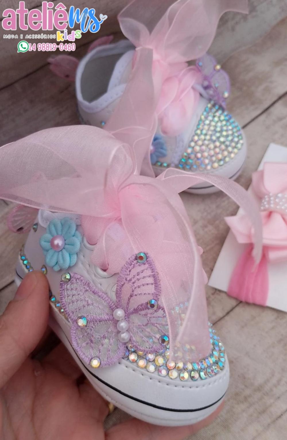 Tênis ALL star de luxo personalizado para aniversário do jardim