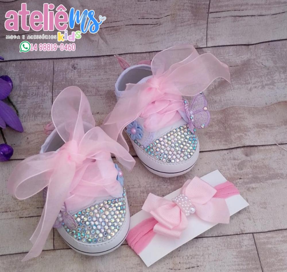 Tênis ALL star de luxo personalizado para aniversário do jardim
