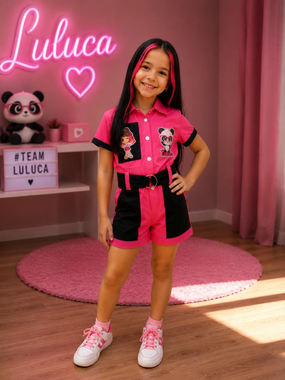 Macacão temático da Luluca personalizado