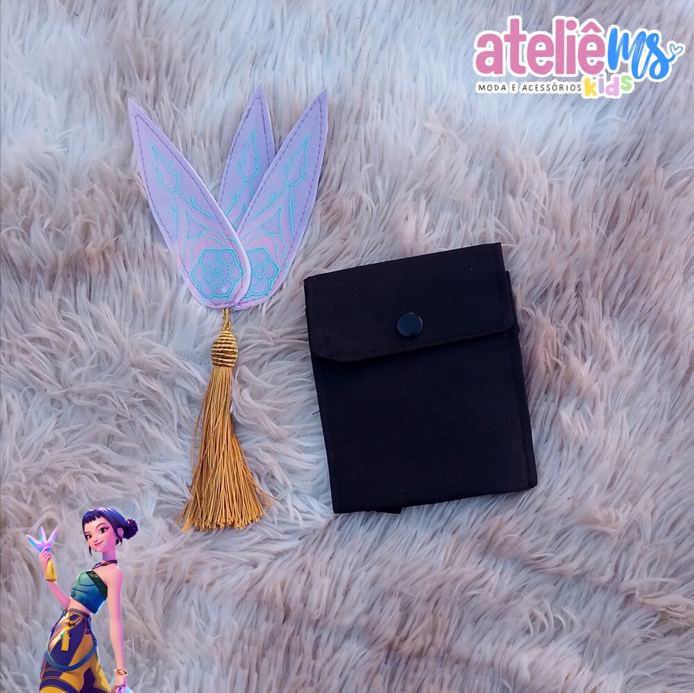 Adaga de Feltro com Estampa + Bolsa Regulável Zoey das guerreira