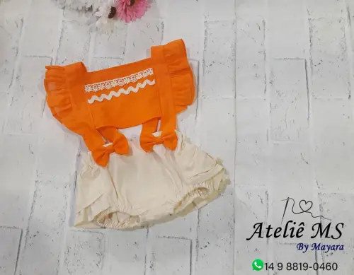 Jardineira Temática Mesversário Bebê Personalizada | Moana | Body Moana