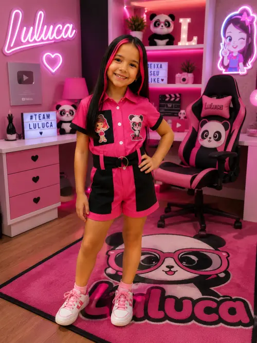 Macacão temático da Luluca personalizado