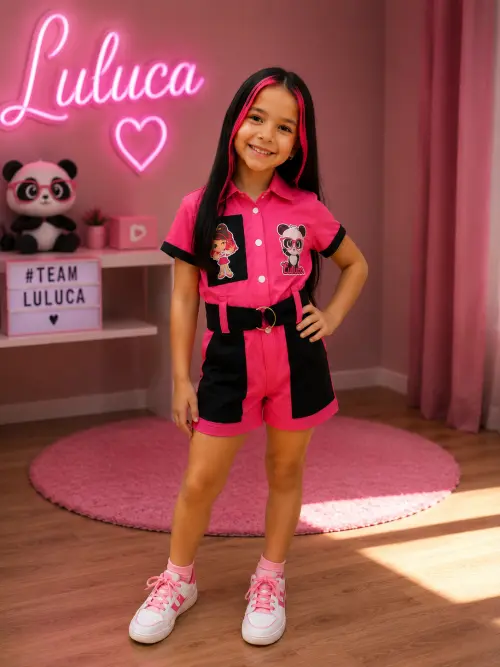 Macacão temático da Luluca personalizado
