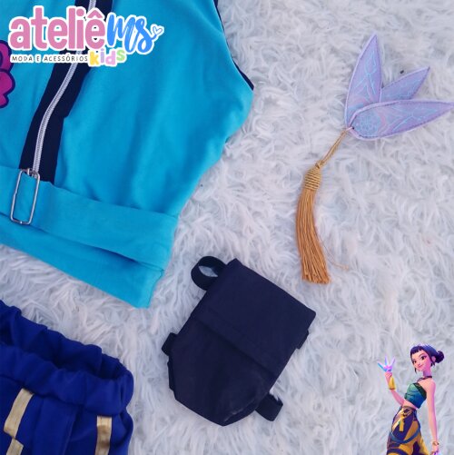 Fantasia Zoey Guerreiras do K-Pop com adagas e bolsa | Huntrix |