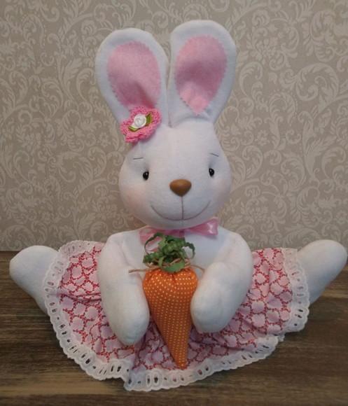 Família de Coelhos 4 Peças Páscoa Decoração