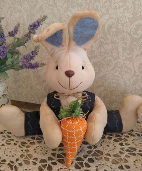 Família de Coelhos 4 Peças Páscoa Decoração