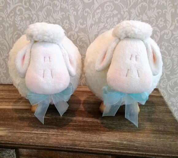 Kit com 2 Ovelhas de Pelúcia Bolinha