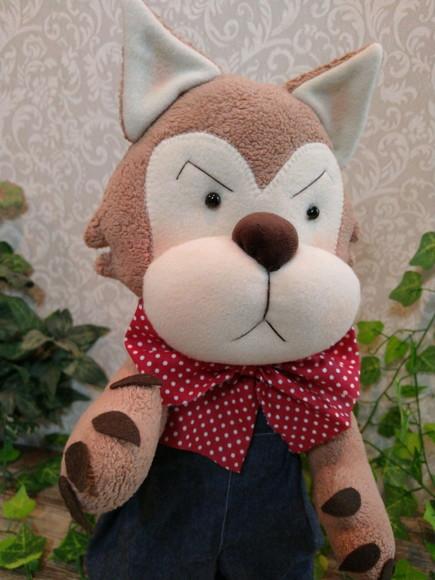 Lobo Mau de Pelúcia Para Decoração de Festas