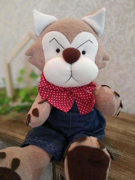 Lobo Mau de Pelúcia para Brincar Dia das Criancas