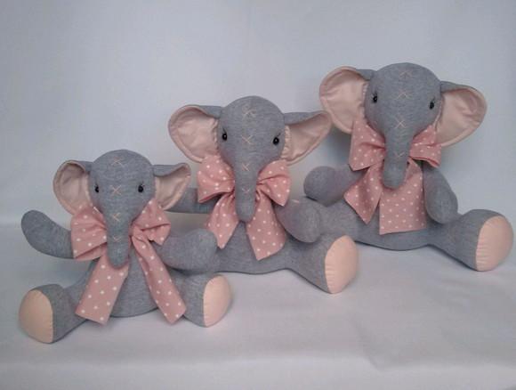 Trio de Elefantes para Decoração
