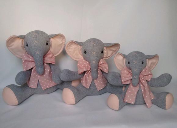 Trio de Elefantes para Decoração