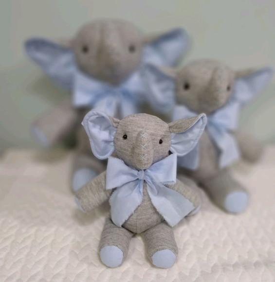 Trio de Elefantes para Decoração Quarto de Bebe