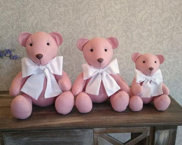 Trio de Ursos Rosê