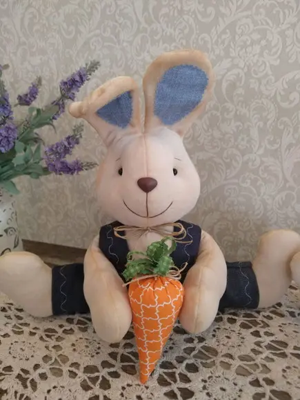 Família de Coelhos de Páscoa Decoração 4 Peças