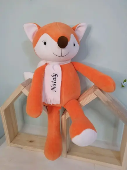 Raposa do Pequeno Principe com Nome Bordado Dia das Crianças